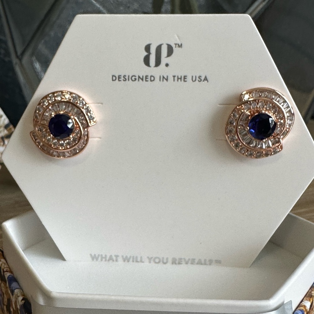 Bomb Party September 2025 earrings-Pour me in Gemstones: Rose gold plating
